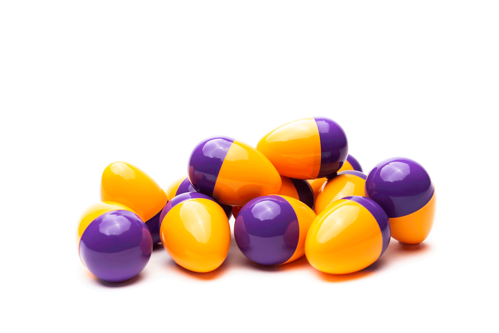 Dark Raspberry Eggs Halloween Black Light Candy Filled Eggs